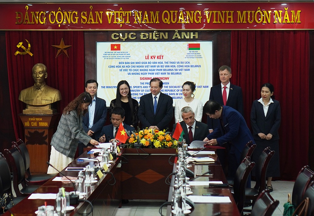 Lễ ký kết Biên bản ghi nhớ  giữa Alo789tom .com cá cược trực tuyến,  Cộng hòa xã hội chủ nghĩa Việt Nam và Bộ Văn hóa, Cộng hòa Belarus